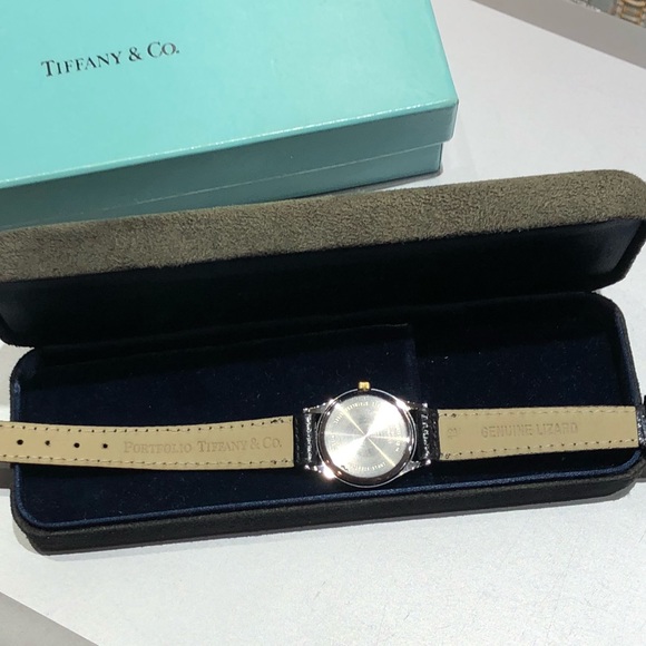 🛑SOLD🛑 Tiffany & Co.Two Tone Portfolio Watch - Picture 3 of 6